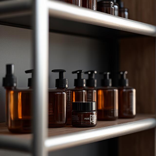 Étagères de produits de soins premium Rive Gauche